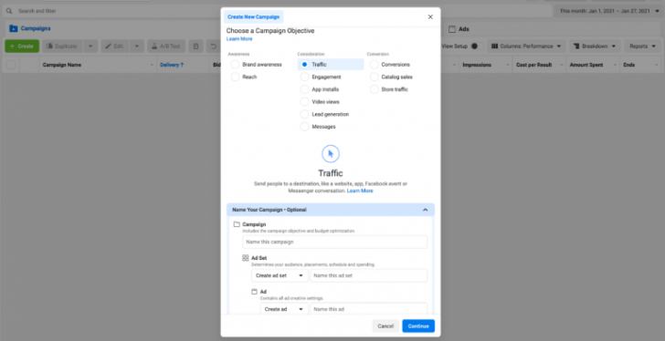 วิธีการสร้างภาพสไลด์ (Carousel Post) บน Facebook ผ่านหน้า Ads Manager