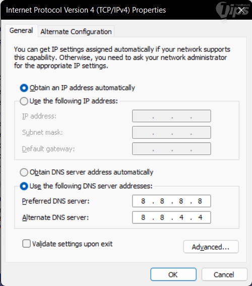 เปลี่ยนเซิร์ฟเวอร์ DNS (Change DNS Server)