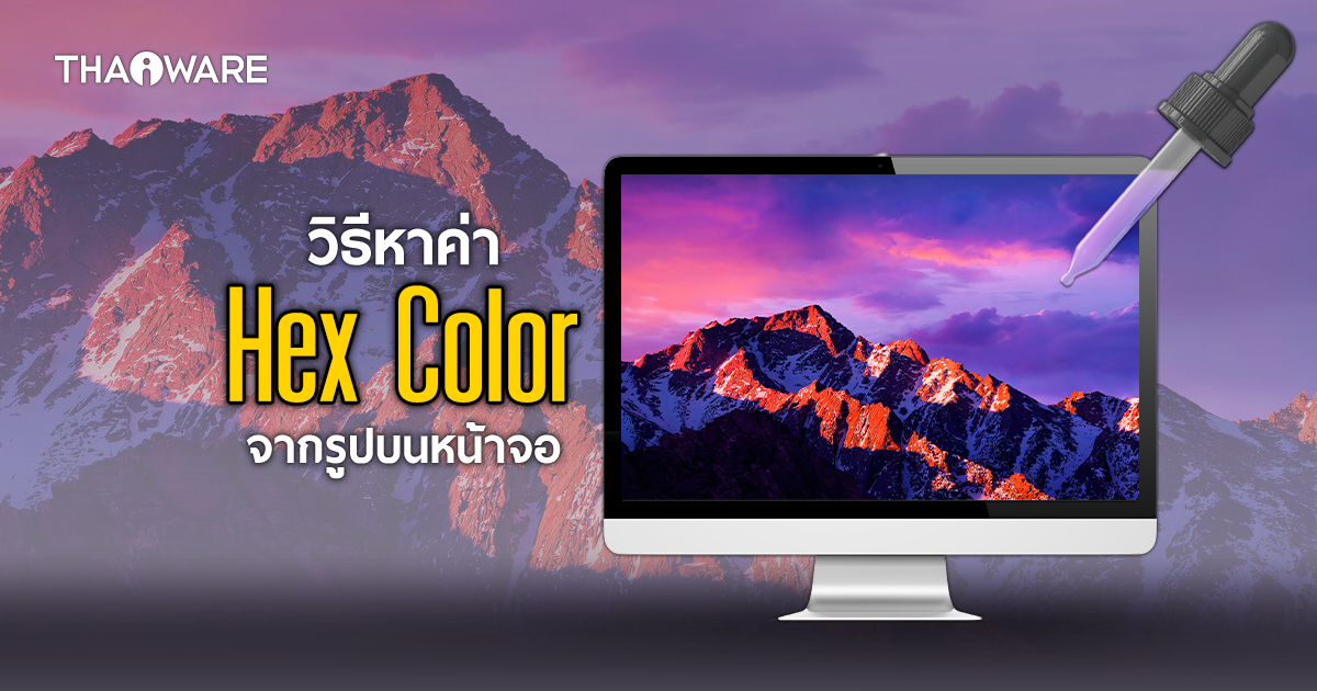 วิธีหาค่าสี Hex Color ที่ต้องการจากบนหน้าจอของคุณ
