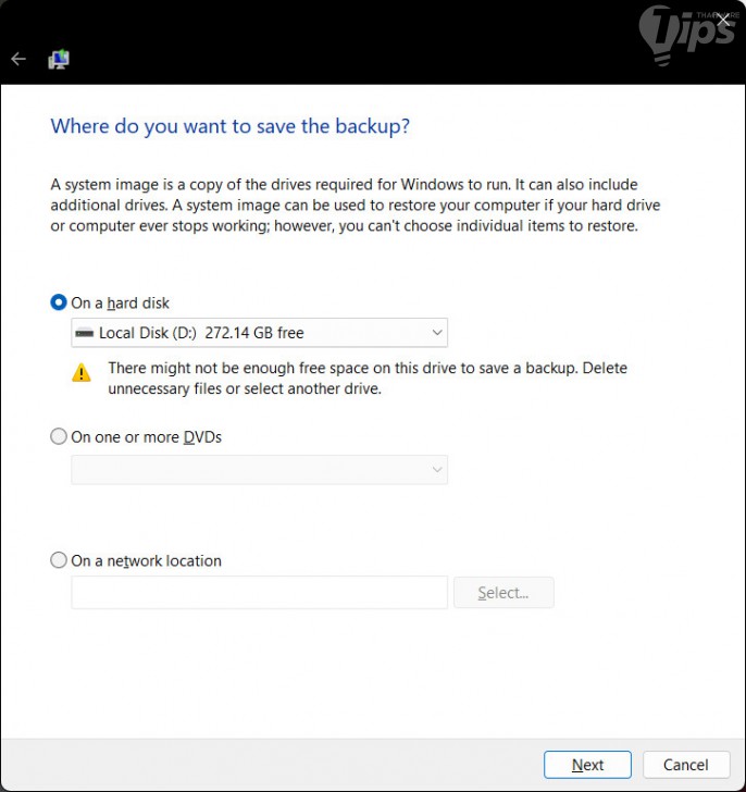 วิธีสร้างไฟล์ System Image Backup เพื่อสำรองข้อมูล