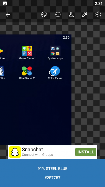 แอป Color Picker บนระบบปฏิบัติการ Android (Color Picker application on Android OS)