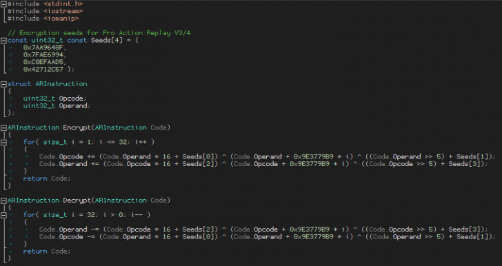 การถอดรหัสโค้ด Action Replay