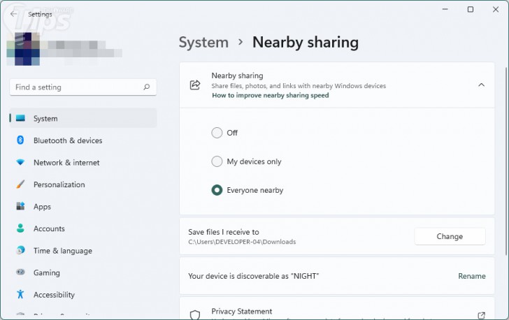 วิธีรับส่งไฟล์แบบไร้สายอย่างรวดเร็ว ด้วยคุณสมบัติ Nearby Sharing บน Windows