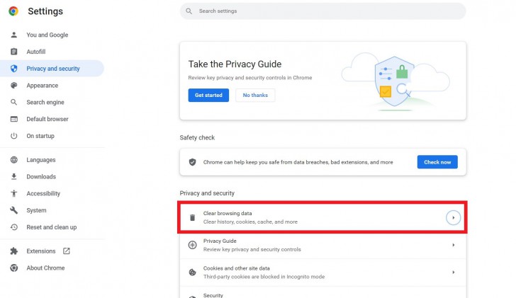 วิธีล้างข้อมูลการท่องเว็บไซต์ บนเว็บเบราว์เซอร์ Google Chrome