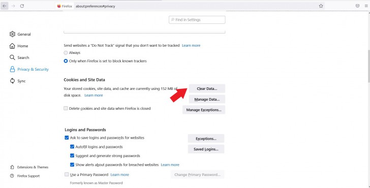 วิธีล้างข้อมูลการท่องเว็บไซต์ บนเว็บเบราว์เซอร์ Mozilla Firefox