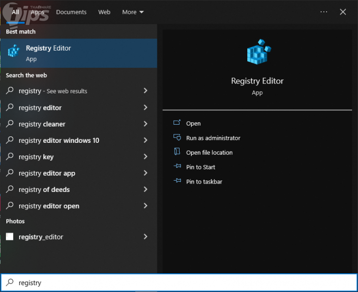 จัดการด้วย Registry Editor โดยตรง จัดการด้วย Registry Editor โดยตรง