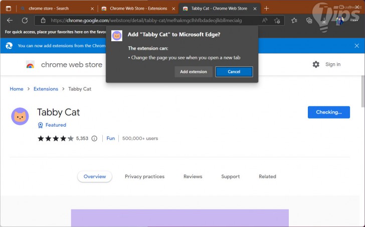 วิธีติดตั้งส่วนขยายของ Chrome บนเว็บเบราว์เซอร์ Microsoft Edge