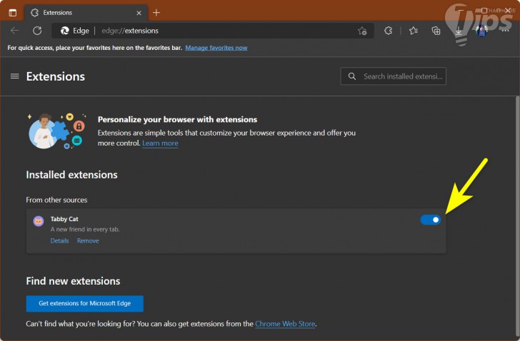 วิธีติดตั้งส่วนขยายของ Chrome บนเว็บเบราว์เซอร์ Microsoft Edge
