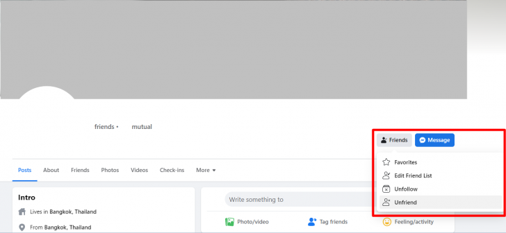 ตัวอย่างโปรไฟล์ Facebook ที่เปิดบนคอมพิวเตอร์ ตัวอย่างโปรไฟล์ Facebook ที่เปิดบนคอมพิวเตอร์