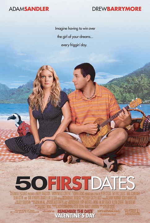 หนัง ภาพยนตร์ 50 First Dates ค.ศ. 2004 (พ.ศ. 2547) หนัง ภาพยนตร์ 50 First Dates ค.ศ. 2004 (พ.ศ. 2547)