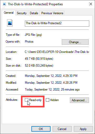ลบไฟล์เดี่ยวที่ติดการป้องกันออกทีละไฟล์ (Remove Individual Files With Write Protection)