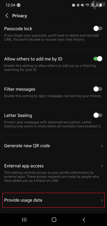 วิธีปิดฟังก์ชันเก็บข้อมูลแชทบน แอปแชท LINE บนมือถือ