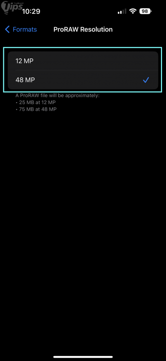 วิธีถ่ายรูปที่ความละเอียด 48 MP บน iPhone 14 Pro