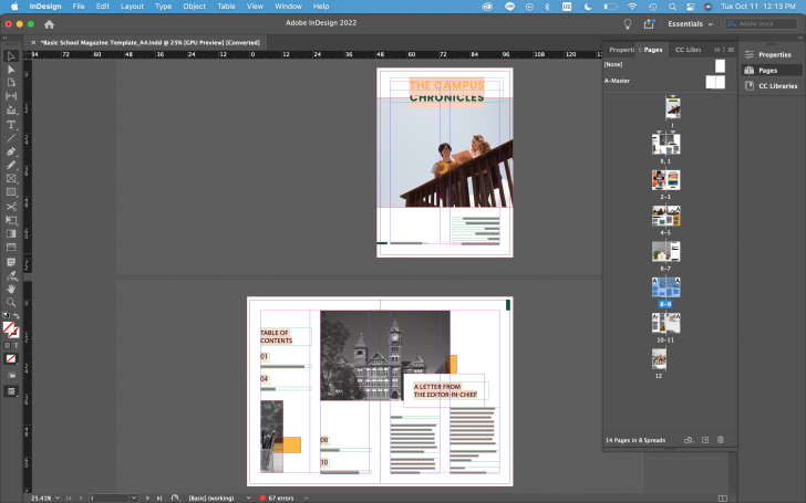 ตัวอย่างงานระบบจัดการหน้ากระดาษ Layout บน โปรแกรม Adobe InDesign ตัวอย่างงานระบบจัดการหน้ากระดาษ Layout บน โปรแกรม Adobe InDesign