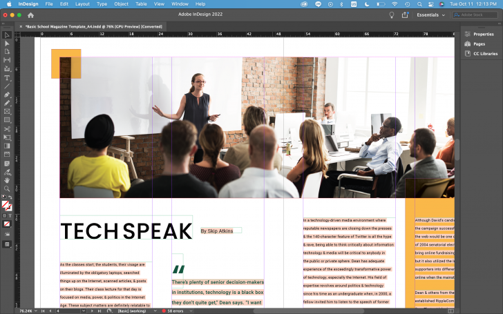 ตัวอย่างงานออกแบบหนังสือด้วย โปรแกรม Adobe InDesign ตัวอย่างงานออกแบบหนังสือด้วย โปรแกรม Adobe InDesign