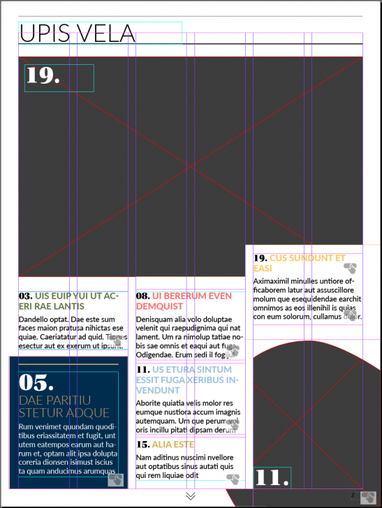 ตัวอย่างระบบ Grid จัดหน้าอีบุ๊กบน โปรแกรม Adobe InDesign ตัวอย่างระบบ Grid จัดหน้าอีบุ๊กบน โปรแกรม Adobe InDesign