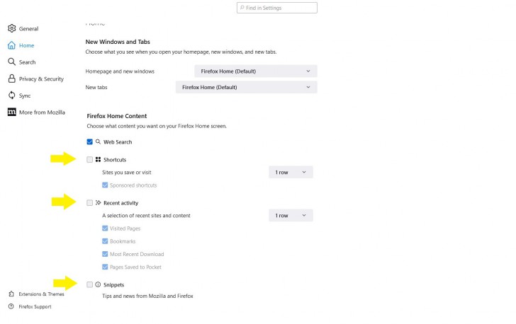 ปิดฟีเจอร์ที่ไม่จำเป็นบนหน้าจอโฮม (Turn off unnecessary on Home Screen)
