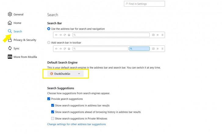 ใช้เครื่องมือค้นหา ที่ไม่เก็บประวัติข้อมูล (Use a Private Search Engine)