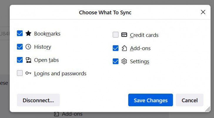 ปิดการ ซิงค์ข้อมูลต่าง ๆ ของ Firefox (Disable Data Sync of Firefox)