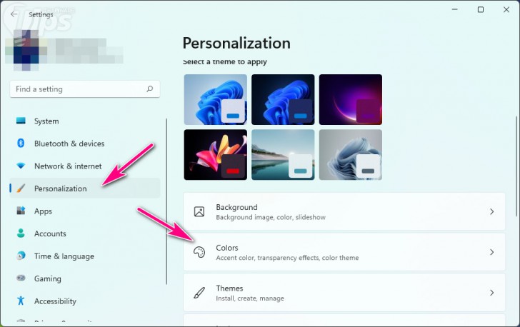 ปิดเอฟเฟคโปร่งใสผ่านแอป Settings (Disable Transparency Effects via Settings App)