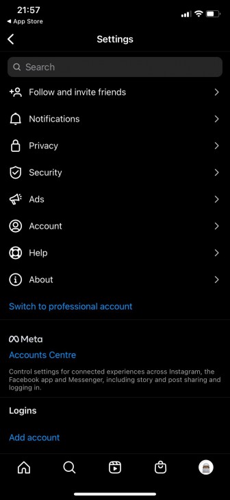 วิธีล็อกเอาท์ Instagram จากมือถือ