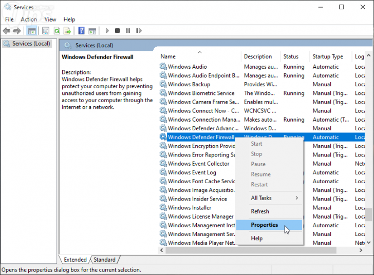 รีสตาร์ท Microsoft Defender Service ใหม่ (Restart Microsoft Defender Service)