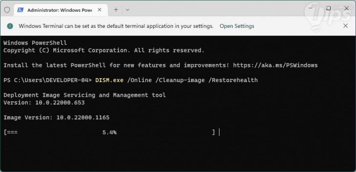 ใช้เครื่องมือ System File Checker (Use System File Checker Tool)
