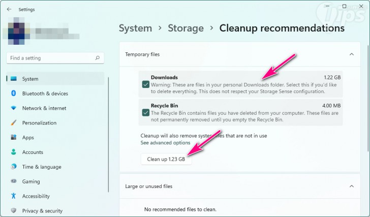 ตรวจสอบพื้นที่ว่างในไดร์ฟ C: (Check C: Drive Available Space)
