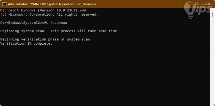 ใช้คำสั่ง SFC Scan (Use SFC Scan Command)
