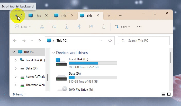 วิธีใช้ Tabs ใน File Explorer ของ Windows 11 ช่วยให้การโยกย้ายไฟล์ เป็นเรื่องง่ายขึ้น วิธีใช้ Tabs ใน File Explorer ของ Windows 11 ช่วยให้การโยกย้ายไฟล์ เป็นเรื่องง่ายขึ้น