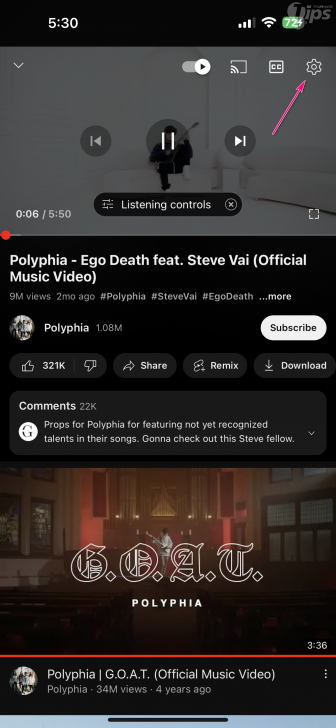 เปิด หรือปิด การรับชมด้วย โหมดสภาพแวดล้อมรอบข้าง บนยูทูบ (Turn on or off Ambient Mode on YouTube)