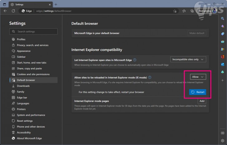 วิธีเปิดใช้โหมด Internet Explorer ใน Microsoft Edge (How to use Internet Explorer Mode in Microsoft Edge ?)
