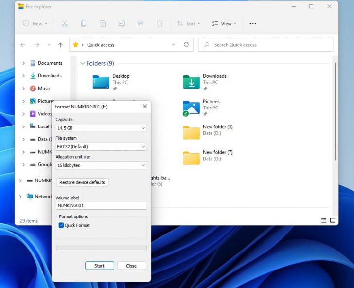 สำรองข้อมูล และ ฟอร์แมต USB เพื่อแก้ความเร็วตก