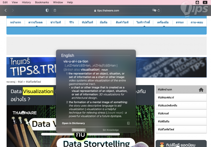 หานิยาม หรือความหมาย ของคำศัพท์ที่ต้องการ ​​​​​​​(Find the Definition or Meaning of the Desired Term)