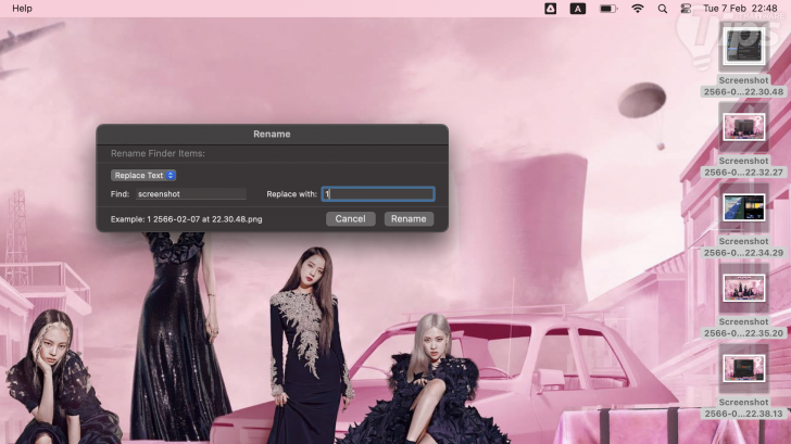 แก้ไขชื่อไฟล์แบบกลุ่ม (Bulk Rename Files)