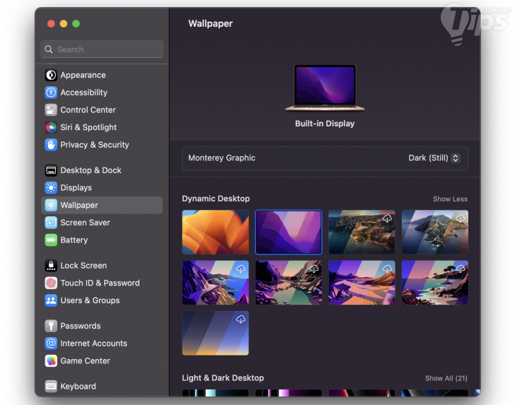 เปิดใช้ Dynamic Wallpaper ภาพพื้นหลังที่เปลี่ยนไปตามช่วงเวลา (Set a Dynamic Wallpaper)