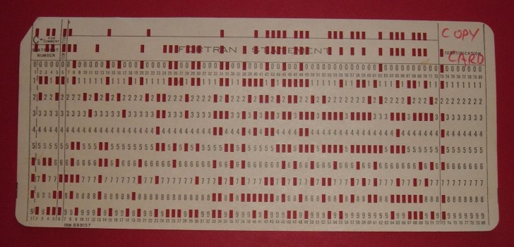 บัตรเจาะรู (Punched Card)