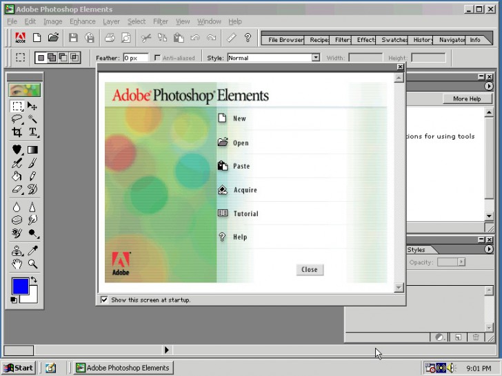โปรแกรม Adobe Photoshop Elements