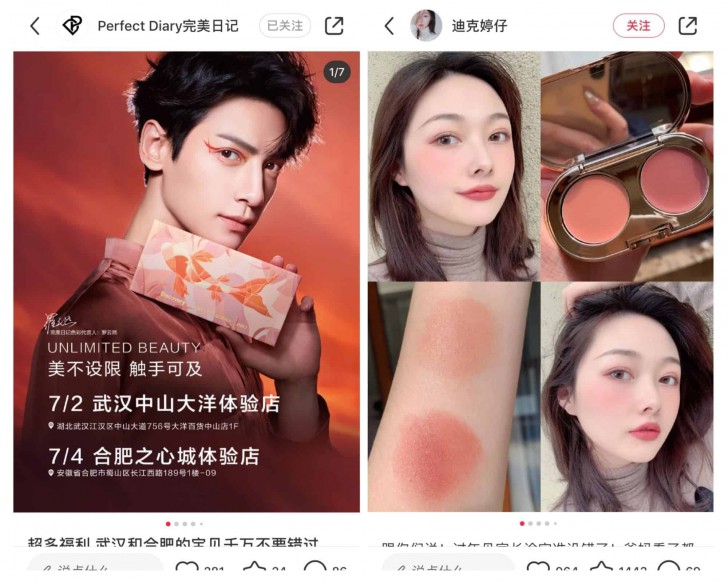 ตัวอย่างการตลาดของแบรนด์ Perfect Diary