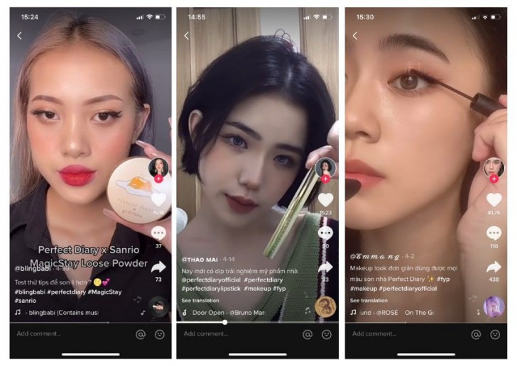 ตัวอย่างการตลาดของแบรนด์ Perfect Diary