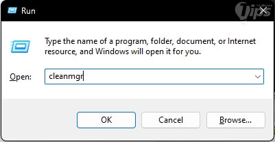 ลบไฟล์ด้วยเครื่องมือ Disk Cleanup (Use Disk Cleanup Tool)