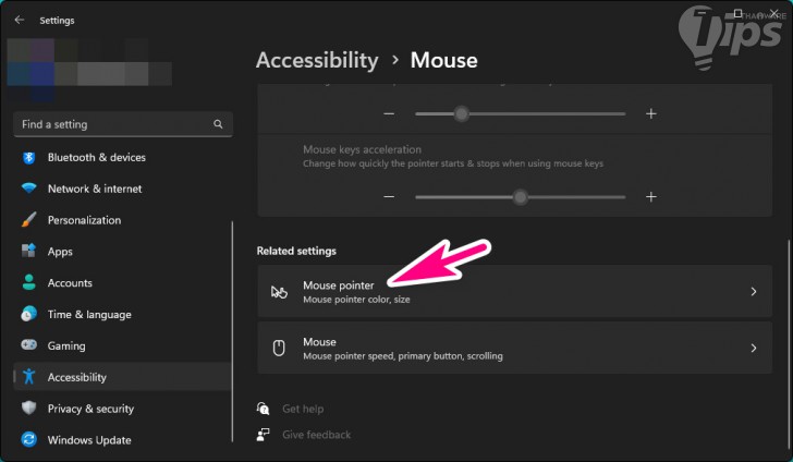 วิธีเปลี่ยนขนาด และรูปแบบ ของเคอร์เซอร์เมาส์ บน Windows