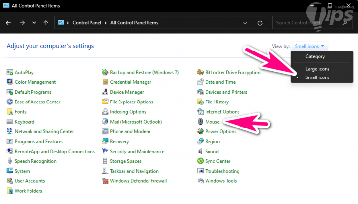 วิธีเปลี่ยนขนาด และรูปแบบ ของเคอร์เซอร์เมาส์ บน Windows