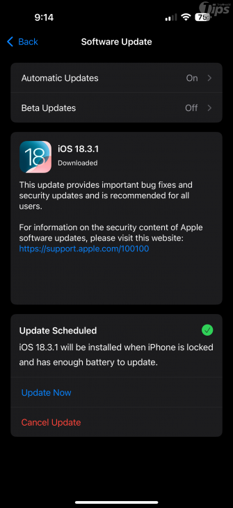 วิธีอัปเดต iOS 18.3 และ iPadOS 18.3 ผ่าน OTA หรือ iTunes มีลิงก์ดาวน์โหลดตรง