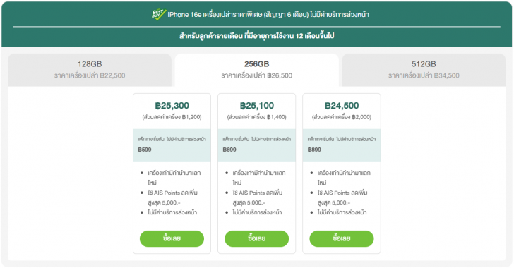ซื้อ iPhone 16 ค่ายไหนดี ? เช็คโปรโมชัน ดูราคาจาก AIS dtac และ TrueMove H