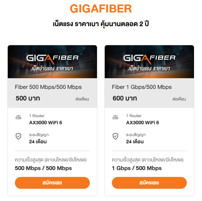 3BB GIGAFIBER มาตรฐานเน็ตบ้านใหม่ 3BB GIGAFIBER มาตรฐานเน็ตบ้านใหม่