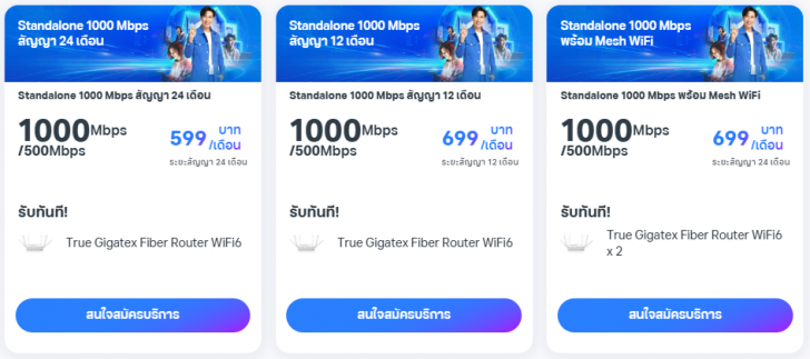 แพ็กเกจ TrueOnline Standalone