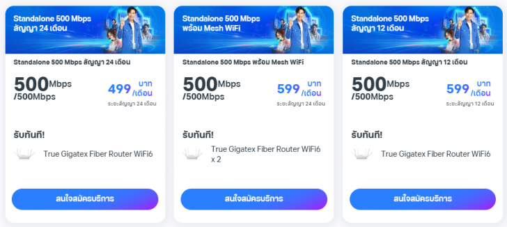 แพ็กเกจ TrueOnline Standalone