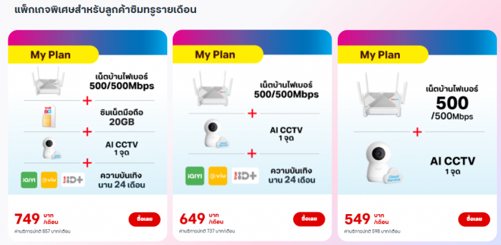 แพ็กเกจ TrueOnline MyPlan เลือกที่ใช่ จัดได้ตามใจคุณ