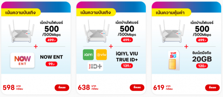 แพ็กเกจ TrueOnline MyPlan เลือกที่ใช่ จัดได้ตามใจคุณ
